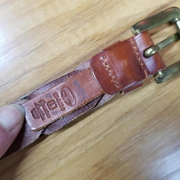 Vintage Fossil Woven Leather Chain Belt Large Multicolor Braided - Picture 6 of 10